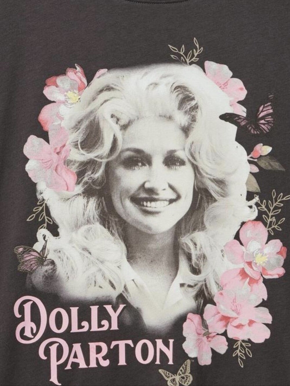 NWT Torrid 4x Dolly Parton Relaxed Cotton Jersey Tee- Black *RARE FIND*